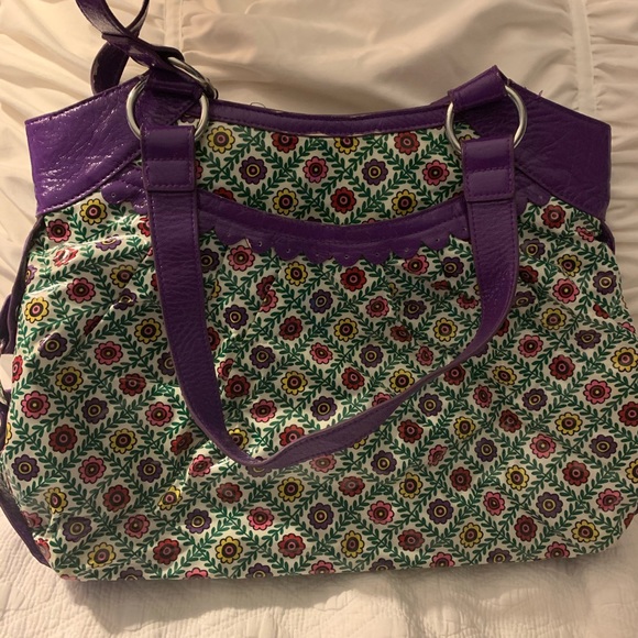 Vera Bradley Frill Flower Handbag - Picture 1 of 4